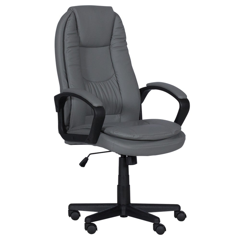 Carmen 6682-1 Chefsessel mit Kunstleder &ndash; Grau 