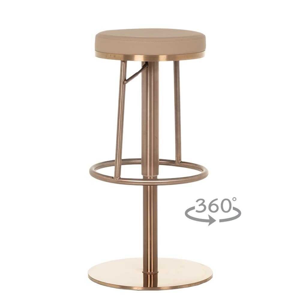 Carmen BEZU Barhocker &ndash; Sand/Braun 