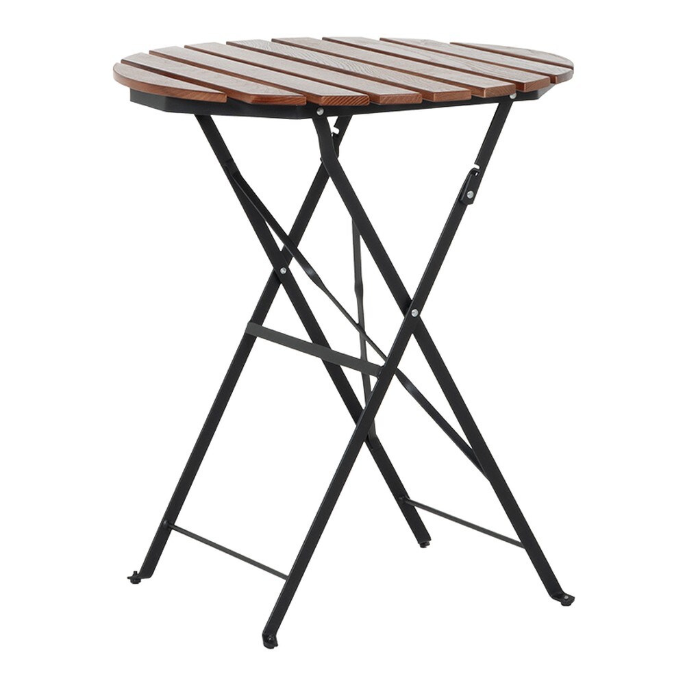 Carmen KOKO Klapptisch &Oslash; 60 cm &ndash; Nussbaum 