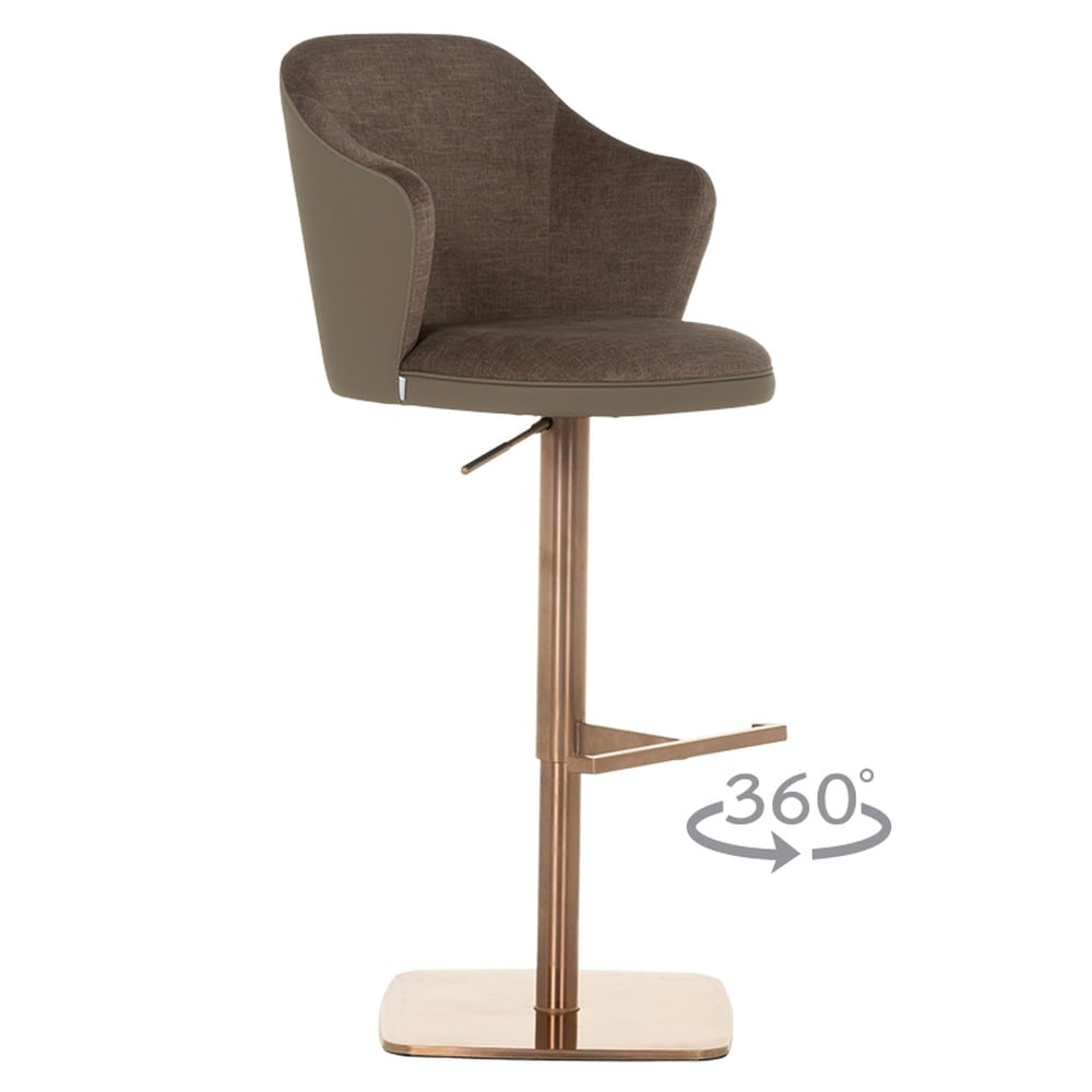 Carmen BANKET Barhocker &ndash; Kaffeebraun 