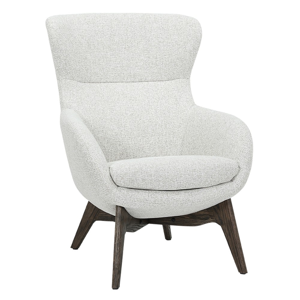 Carmen AVILA Sessel &ndash; Hellbeige/Nussbaum 