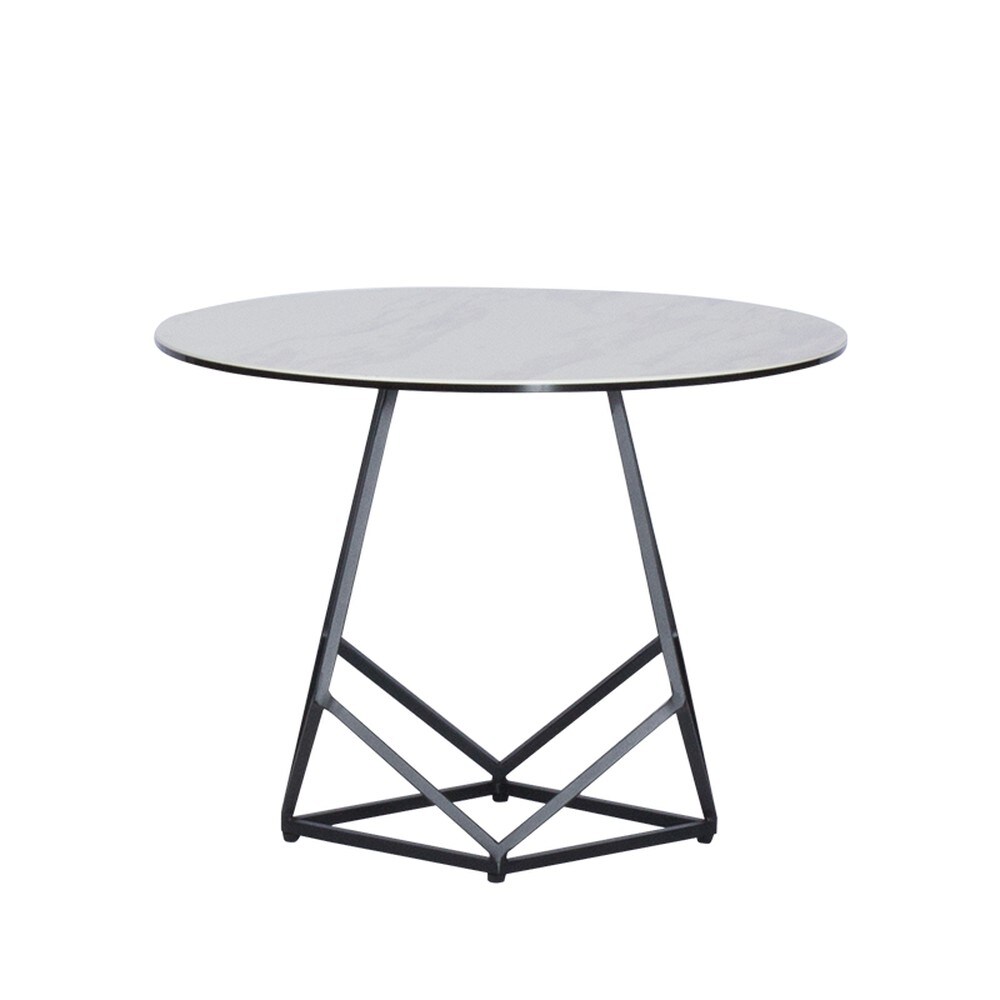 Carmen FRANEK 2 Couchtisch &Oslash; 60 cm &ndash; Wei&szlig; 