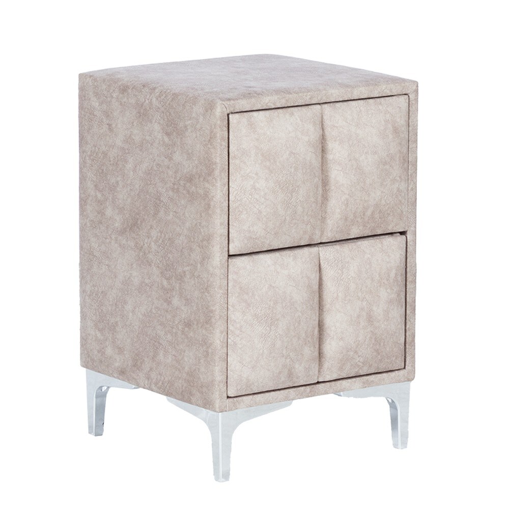 Carmen MOONLIGHT Nachttisch &ndash; Beige 