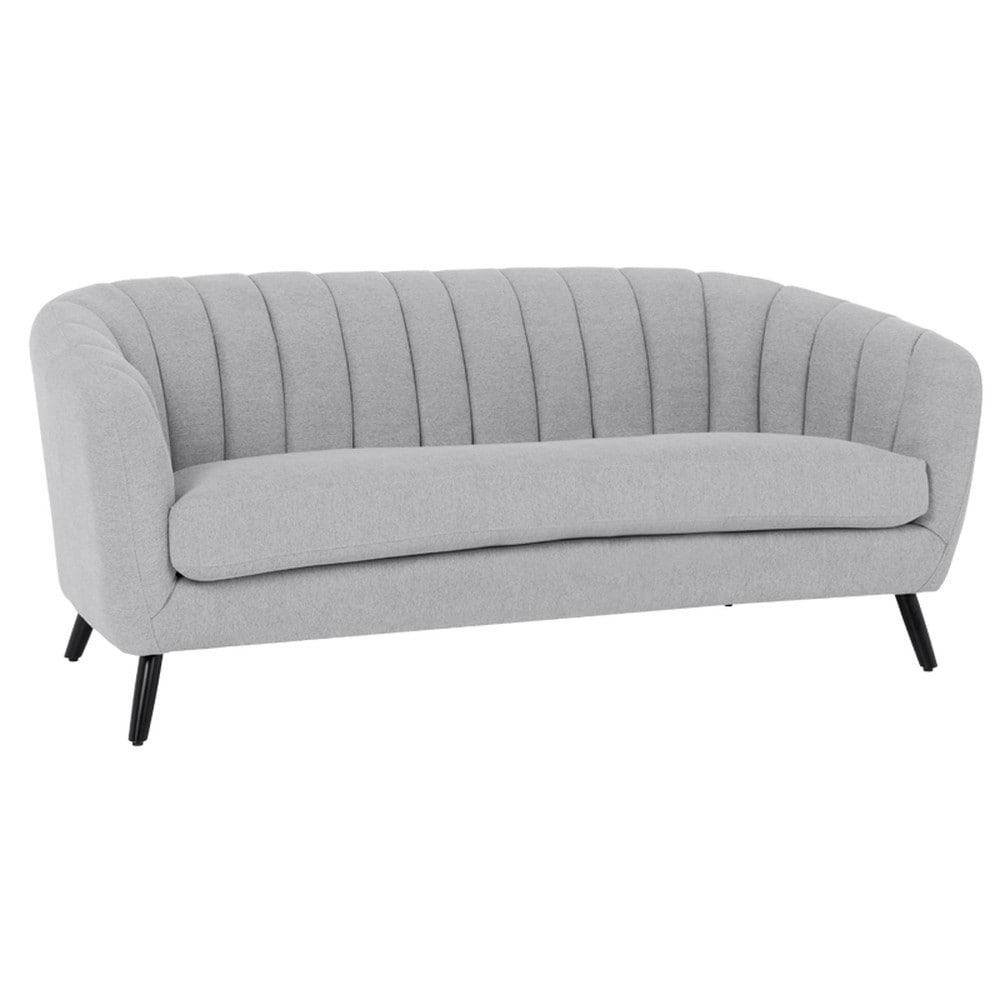 Carmen GRETA 3-Sitzer-Sofa &ndash; Hellgrau 