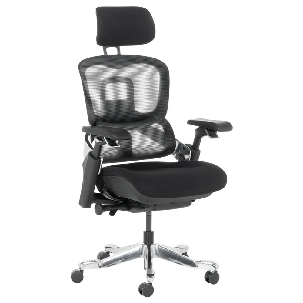 Carmen DOLE Ergonomischer B&uuml;rostuhl &ndash; Schwarz 