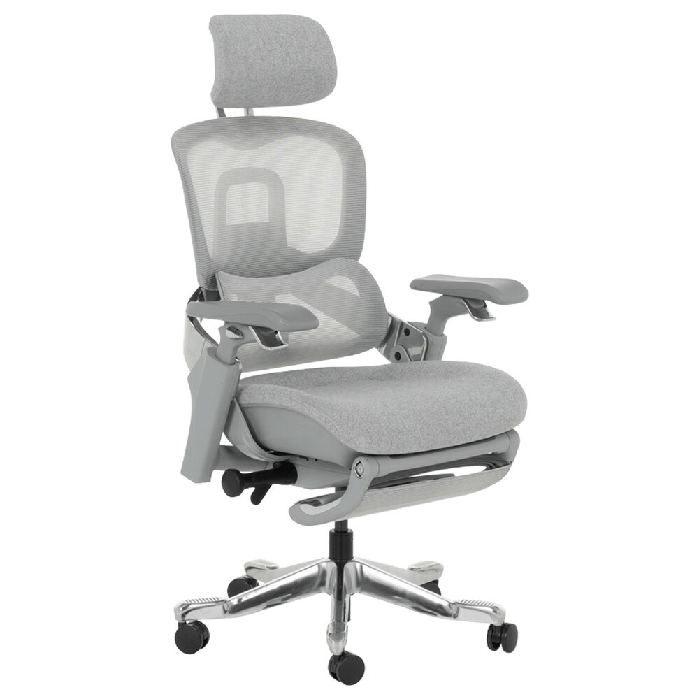Carmen DOLE W Ergonomischer B&uuml;rostuhl &ndash; Grau 