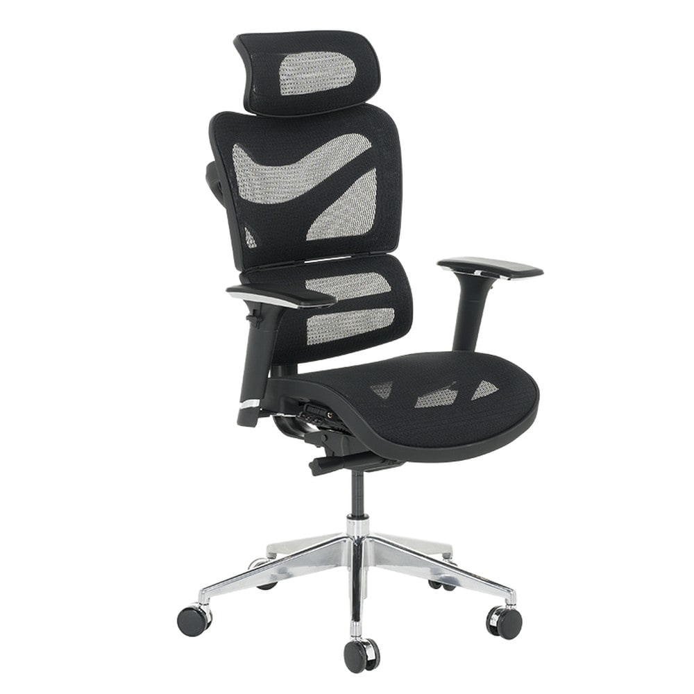 Carmen JASPER Ergonomischer B&uuml;rostuhl &ndash; Schwarz 
