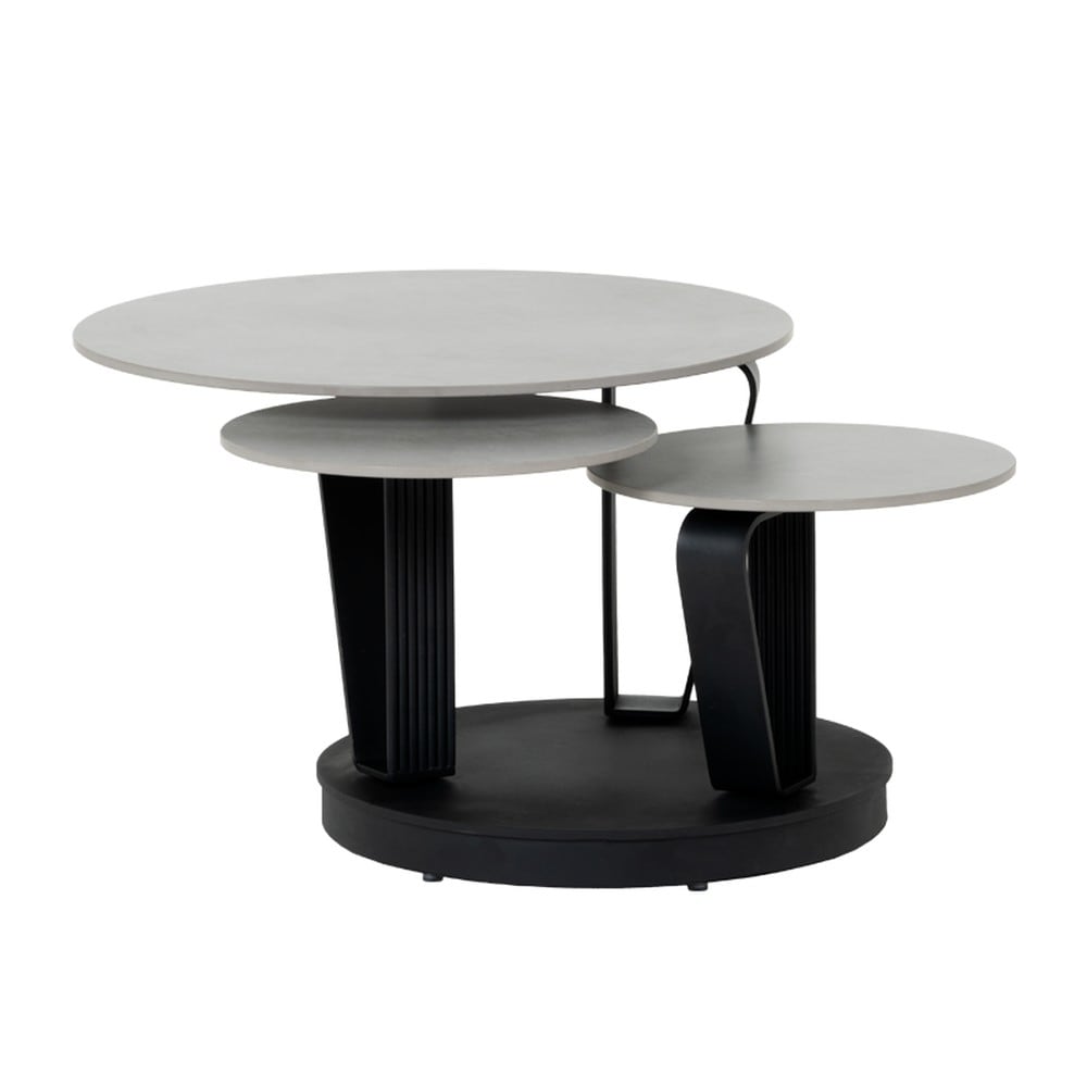 Carmen URICA Couchtisch &Oslash; 70 cm &ndash; Grau 