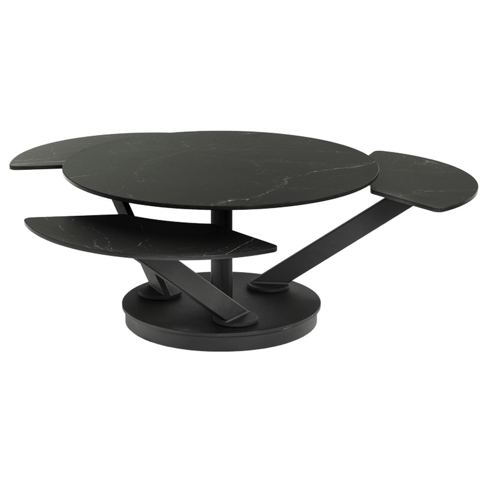 Carmen BARINAS Couchtisch &Oslash; 85 cm &ndash; Schwarz 