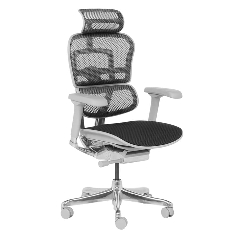 Ergohuman ELITE 2 Ergonomischer B&uuml;rostuhl &ndash; Grau/Schwarz 