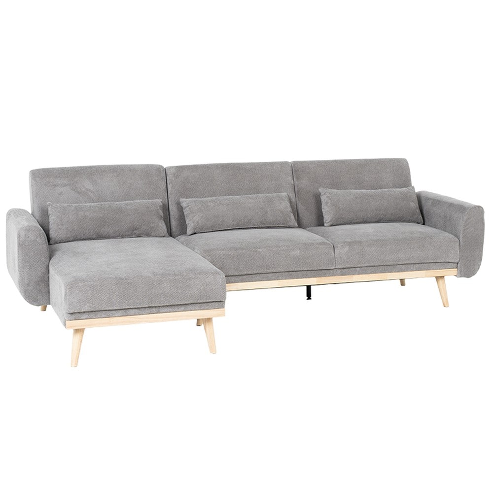 Carmen VIVI Ecksofa mit Schlaffunktion &ndash; Grau 