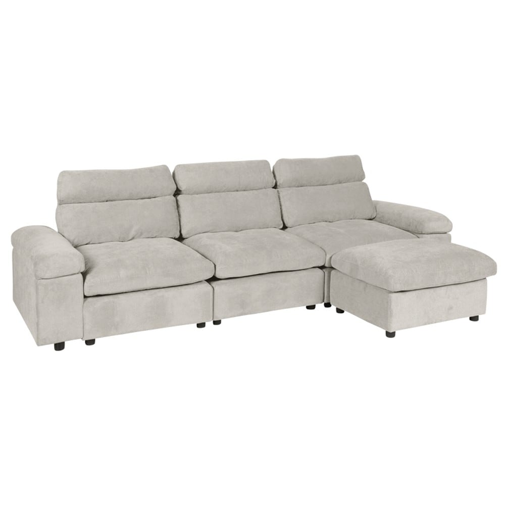 Carmen POKO Ecksofa &ndash; Champagner 