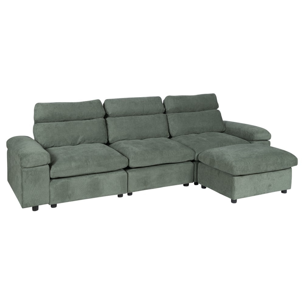 Carmen POKO Ecksofa &ndash; Gr&uuml;n 