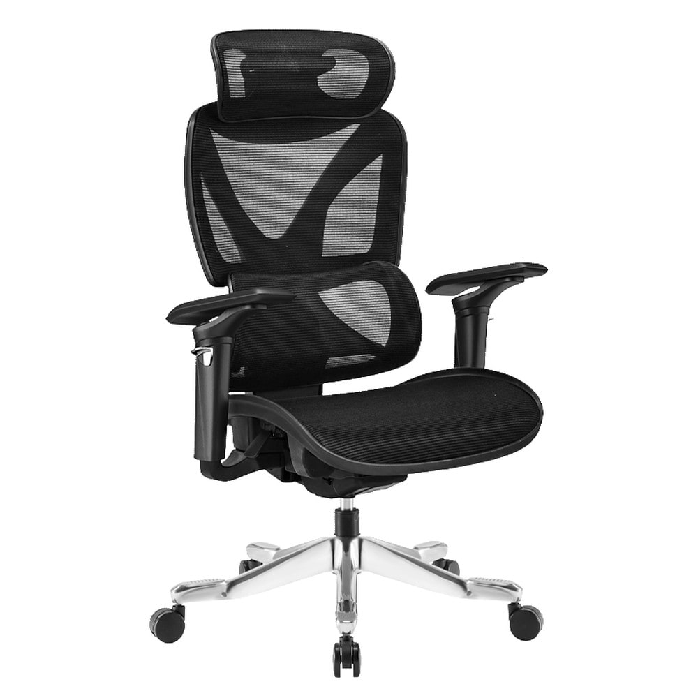 Carmen REIMS Ergonomischer B&uuml;rostuhl &ndash; Schwarz 