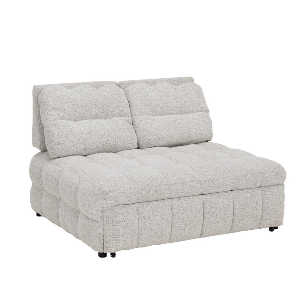 Carmen HOLLY 2-Sitzer-Schlafsofa &ndash; Grau/meliert 