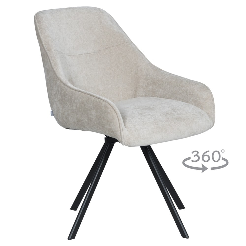 2er-Set Carmen MARSALA Esszimmerstuhl &ndash; Beige 