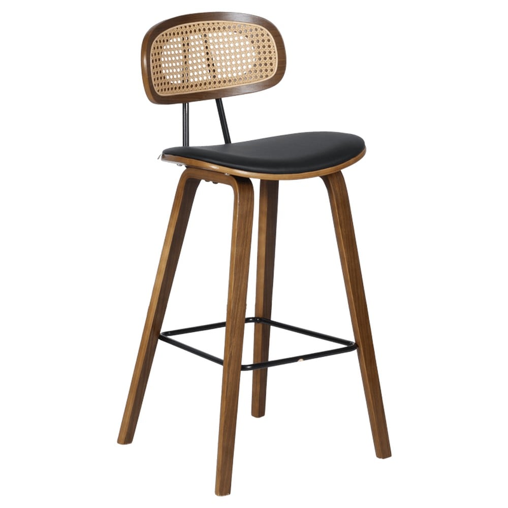 2er-Set Carmen 4029 Barhocker &ndash; Nussbaum/Schwarz 