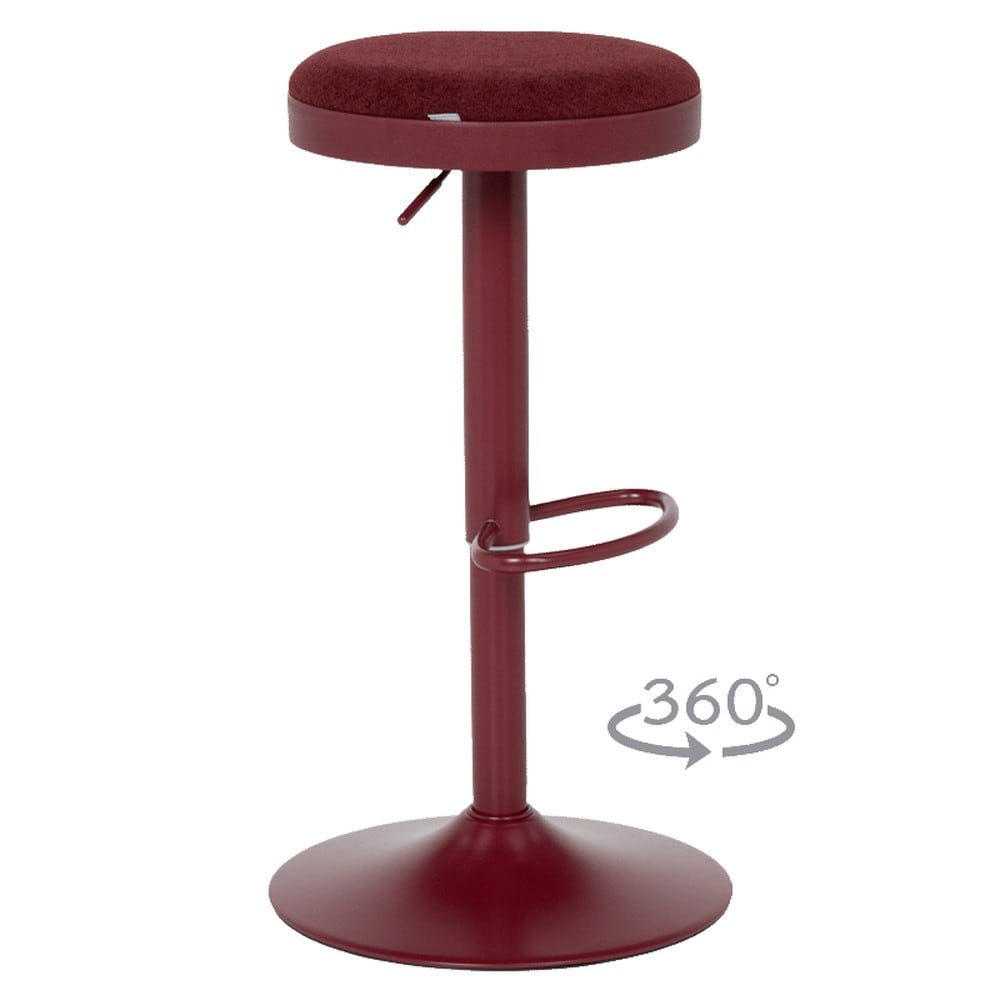 2er-Set Carmen BARACO Barhocker &ndash; Rot 