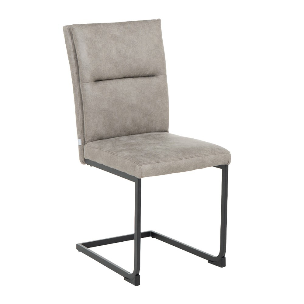 2er-Set Carmen JERY Esszimmerstuhl &ndash; Hellgrau 