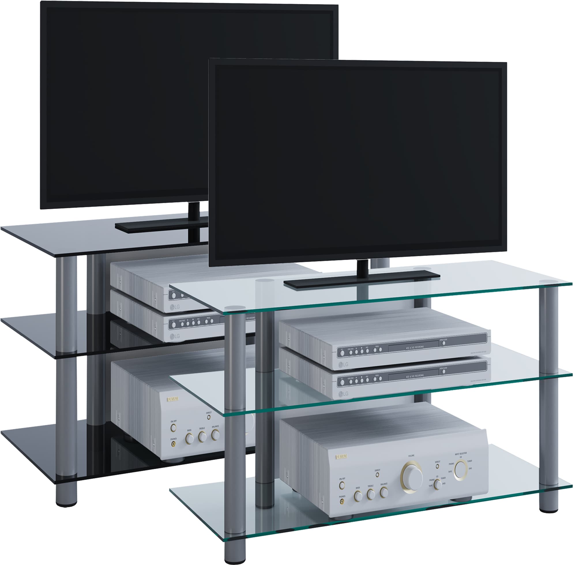 VCM TV M&ouml;bel | Lowboard | Kabelf&uuml;hrung | Ma&szlig;e H. 45 x B. 59 x T. 48 cm | Fernseh M&ouml;bel - Sindas 