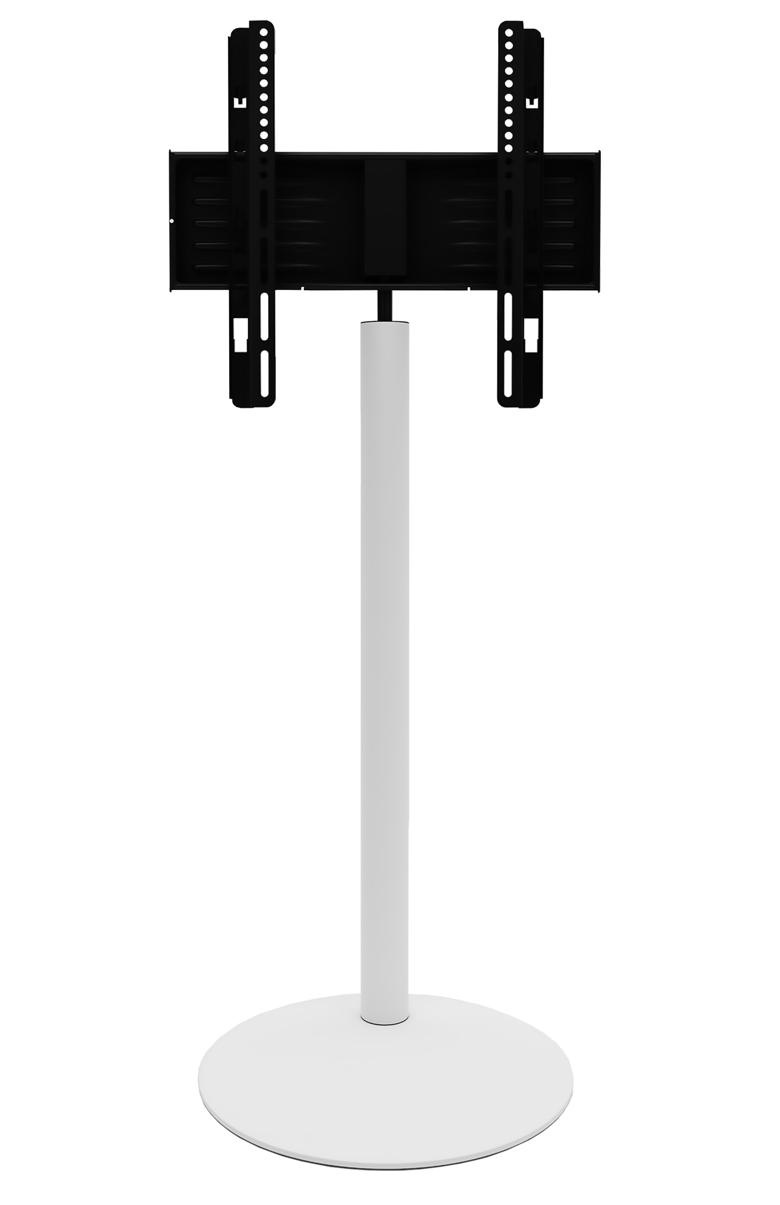 VCM TV Standfu&szlig; 32-70 Zoll | VESA max. 600x400 bis 40 kg | Runder Fernseh St&auml;nder aus Alu | TV Bodenst&auml;nder Ma&szlig;e ca. H. 100 x B. 55 x T. 45 cm | Fernsehstand Cirla 