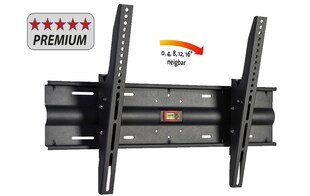 VCM Universal TV Wandhalterung 32-70 Zoll bis 45 kg | bis 16 Grad neigbar kippbar | VESA bis max. 600x400 | Halter Fernsehhalter mit Wasserwaage | Fernseh Halterung WN120 