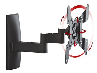 VCM Universal TV Wandhalterung 15-40 Zoll bis 15 kg | um 15 Grad neigbar kippbar | 90 Grad schwenkbar | 360 drehbar ausziehbar | VESA bis max. 200x200 | Halter Fernsehhalter | Fernseh Halterung TS3 