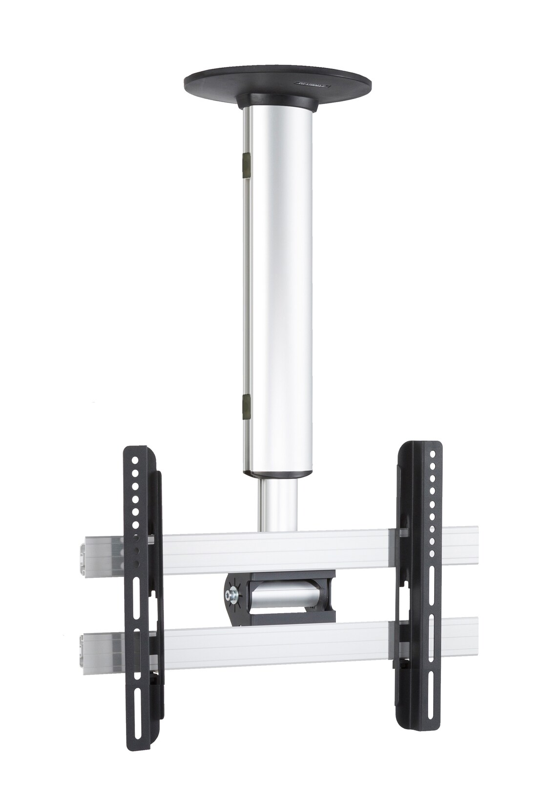 VCM Universal TV Deckenhalterung 26-40 Zoll bis 60 kg bis VESA bis 400x300 höhverstelbar 50-84 cm TV Halterung 360 Grad schwenkbar drehbar und 15 Grad neigbar Fernseher Halter - CM3