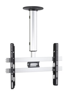 VCM Universal TV Deckenhalterung | 42-65 Zoll bis 60 kg | bis VESA bis 600x400 | höhverstelbar 50-84 cm | TV Halterung 360 Grad schwenkbar drehbar und 15 Grad neigbar | Fernseher Halter – CM4 