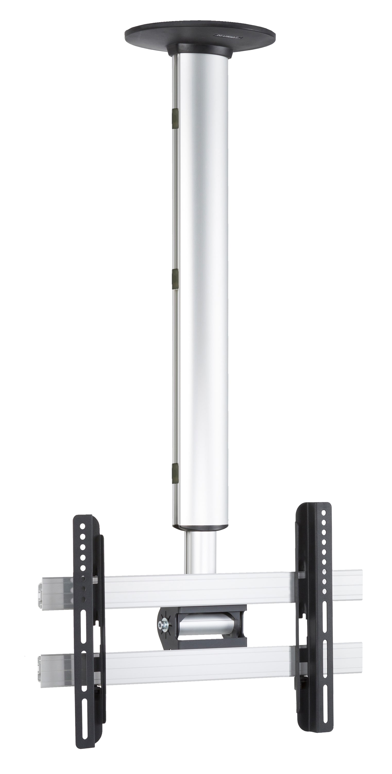 VCM Universal TV Deckenhalterung | 26-40 Zoll bis 55 kg | bis VESA bis 400x300 | h&ouml;hverstelbar 74-130 cm | TV Halterung 360 Grad schwenkbar drehbar und 15 Grad neigbar | Fernseher Halter - CM3 