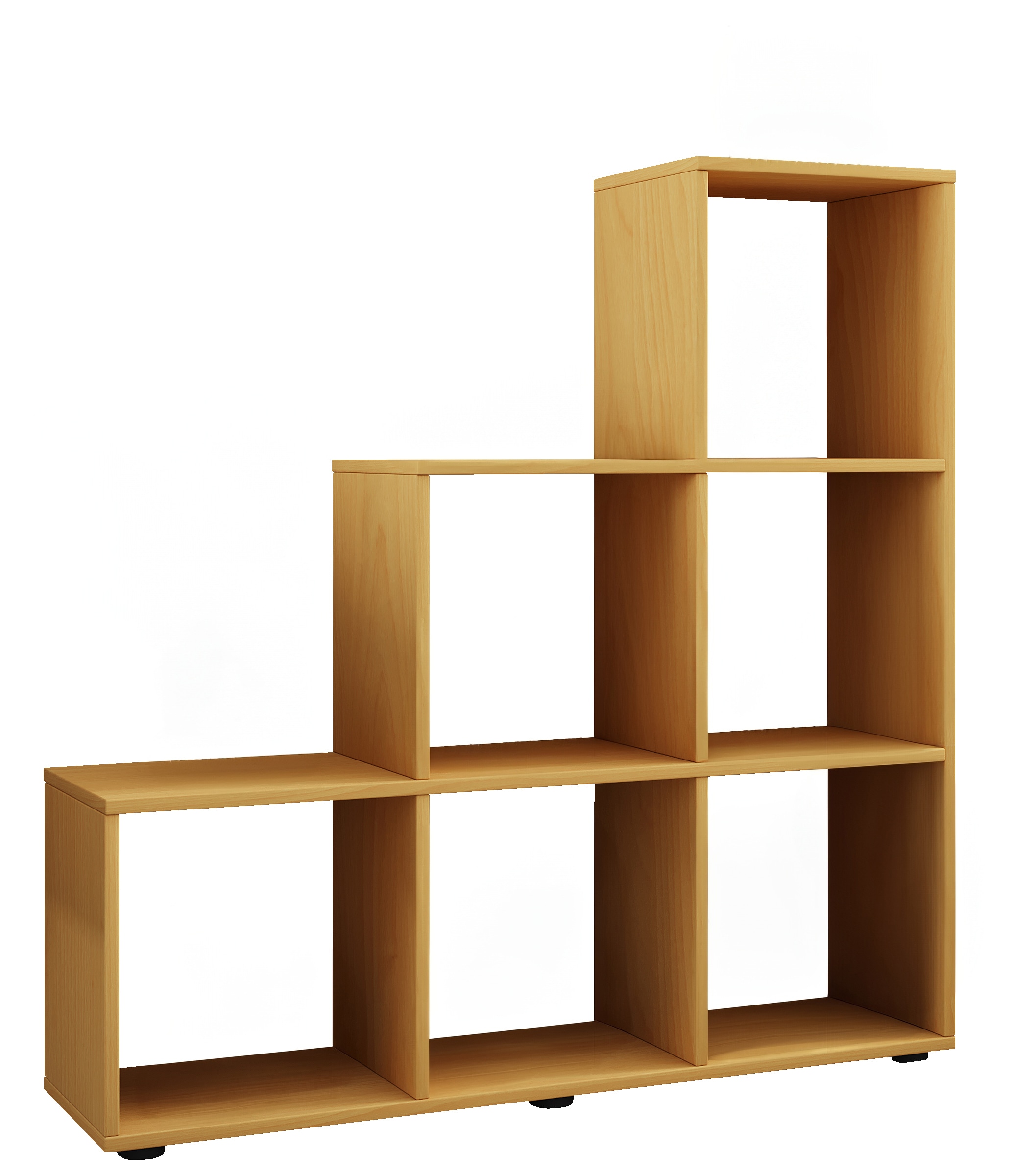 VCM Holzregal stehend | platzsparendes Regal | Maße: H. 105 x B. 108 x T. 29 cm | Elegantes Regal stehend | Aufbewahrungsregal