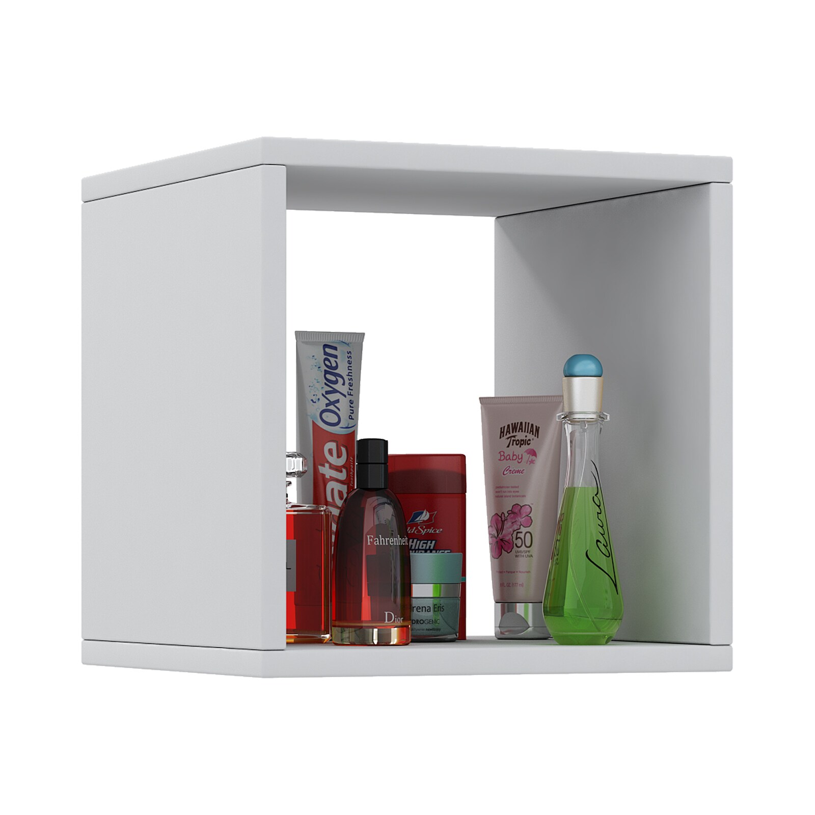 VCM Midischrank "Wandregal Badregal Hängeregal Wandboard Benos" 1 Stk. tlg.