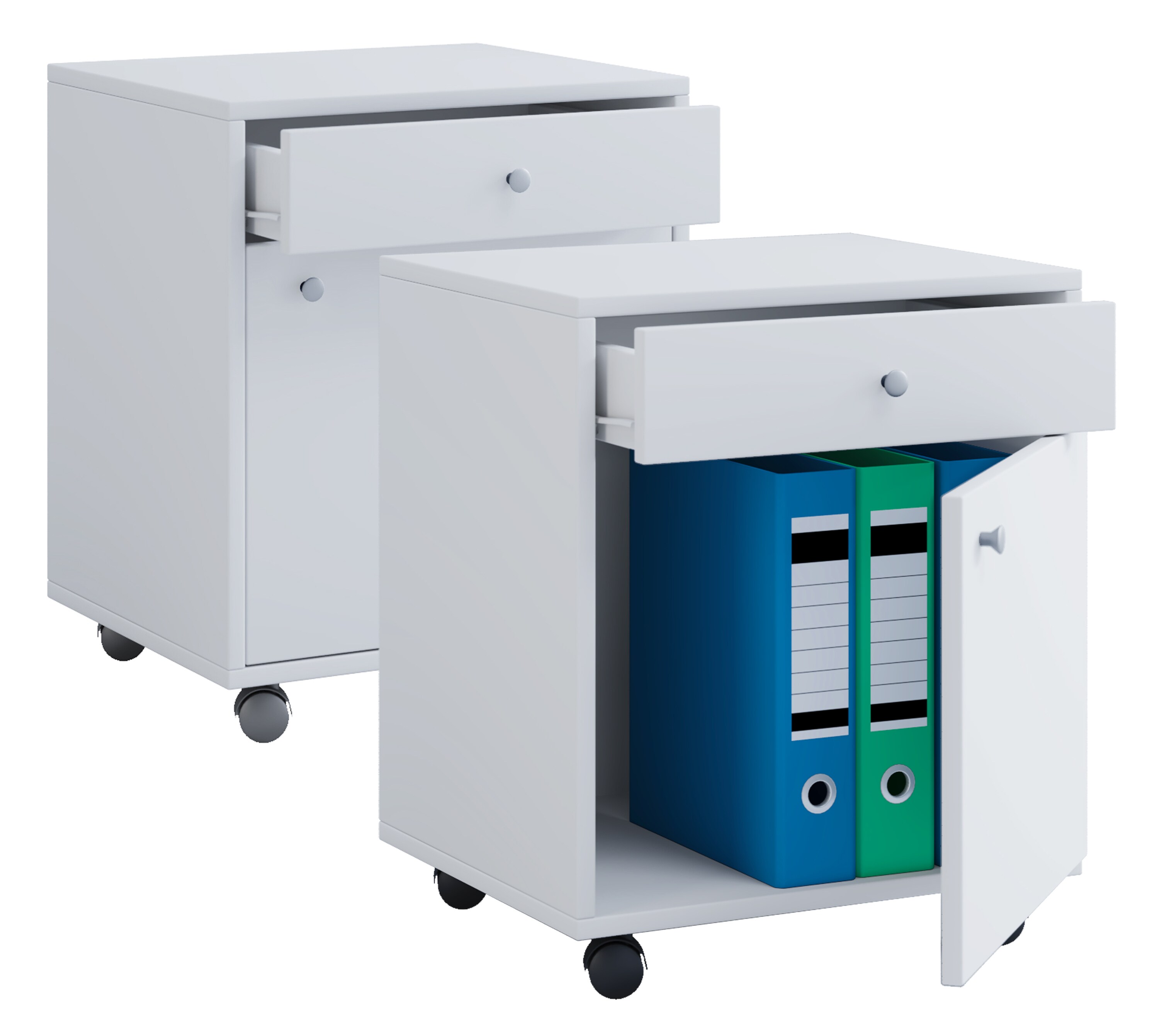 VCM Rollcontainer | Beistellcontainer mit Schublade | Ma&szlig;e ca. H. 54 x B. 45 x T. 38 cm | B&uuml;rocontainer - Masola 