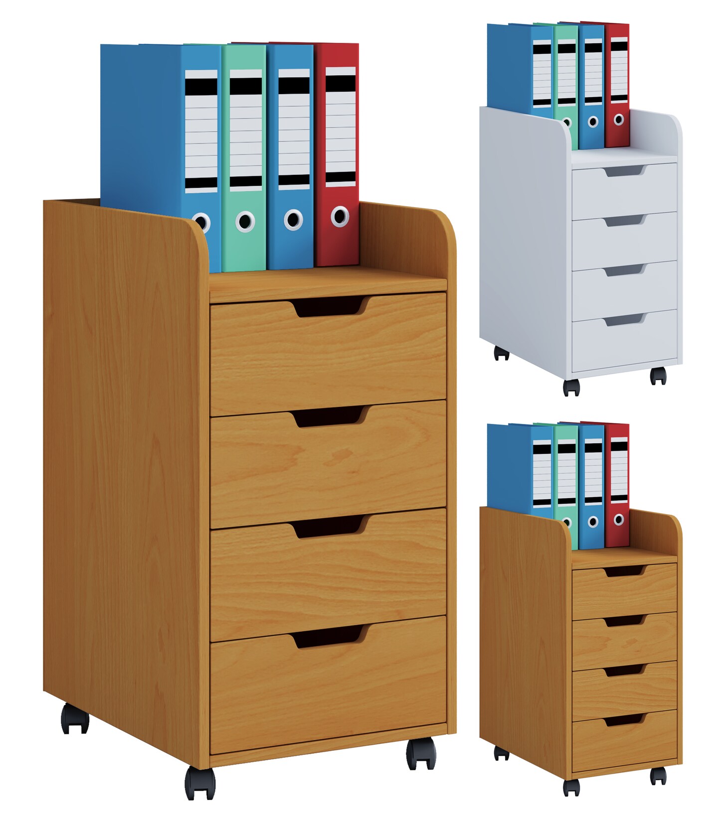 VCM Container "Rollcontainer Bürocontainer Schublade Konal Mini" 1 Stk. tlg.