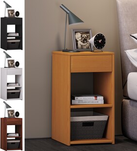 VCM Nachtschrank | Beistelltisch | Nachttisch | Maße ca. H. 65 x B. 35 x T. 35 cm - Sledo Maxi 