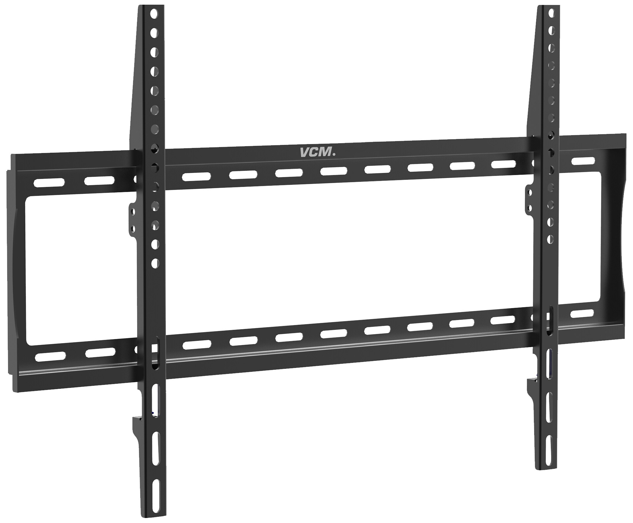 VCM Universal TV Wandhalterung 32-70 Zoll bis 25 kg | VESA bis max. 600x400 | Halter Fernsehhalter mit Wasserwaage flach starr | Fernseh Halterung FX600 