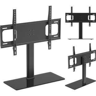 VCM TV Standfuß Aufsatz Erhöhung | 32-70 Zoll bis 30 kg | VESA max. 600x400 | Fernseh Ständer aus hochwertigem Stahl | Maße ca. H. 67 x B. 66 x T. 25 cm | Fernsehstand B-TTS-400 