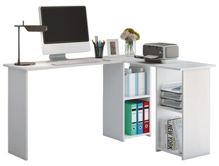 VCM Computertisch | Eckschreibtisch | Maße H. 73 x B. 136 x T. 112 cm | Schreibtisch mit PC-Fach – Lusias 