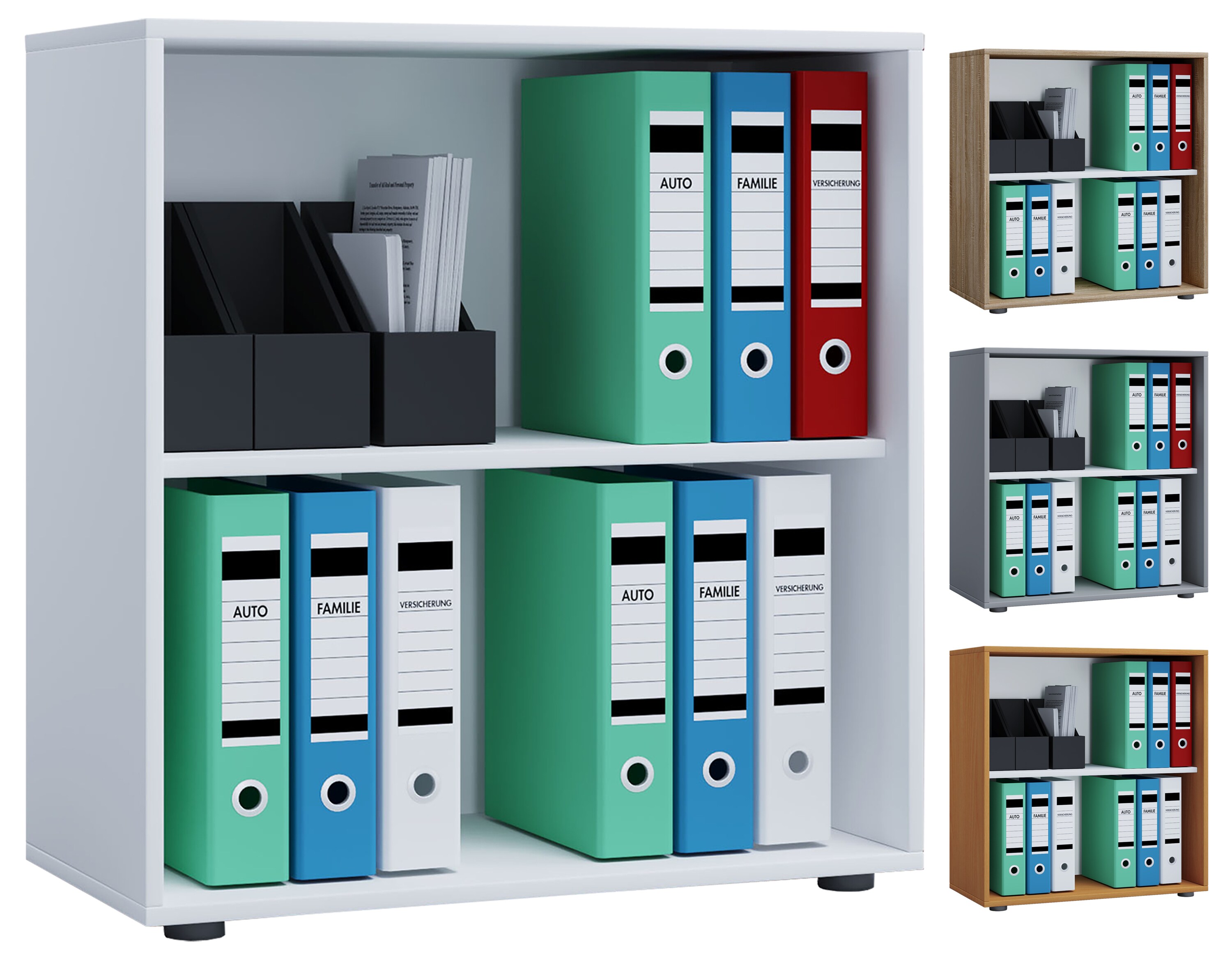 VCM Aktenregal Lona 2 F&auml;cher 