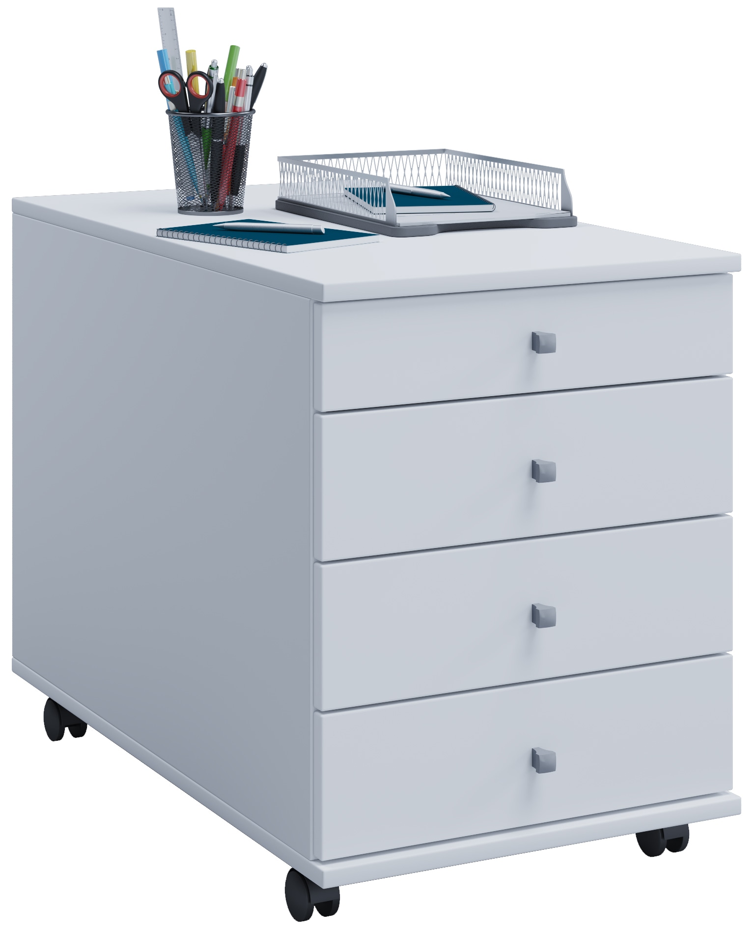 VCM Rollcontainer | Beistellcontainer mit Schubladen | Ma&szlig;e ca. H. 57 x B. 42 x T. 75 cm | B&uuml;rocontainer &ndash; Lona 