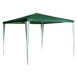 VCM Pavillon | Maße ca. 3x3 m | wasserabweisende 110g / m² PE Plane | Partyzelt | Gartenzelt mit Stahlgestell | Festivalzelt | Grün 