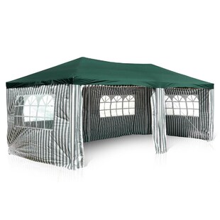 VCM Pavillon | Maße ca. 3x6 m | wasserabweisende 110g / m² PE Plane | Partyzelt | Gartenzelt mit Stahlgestell | Festivalzelt | Grün 