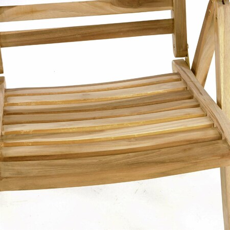 VCM 4er Set Gartenstuhl mit Armlehne klappbar massiv Teak Holz behandelt  bei Marktkauf online bestellen