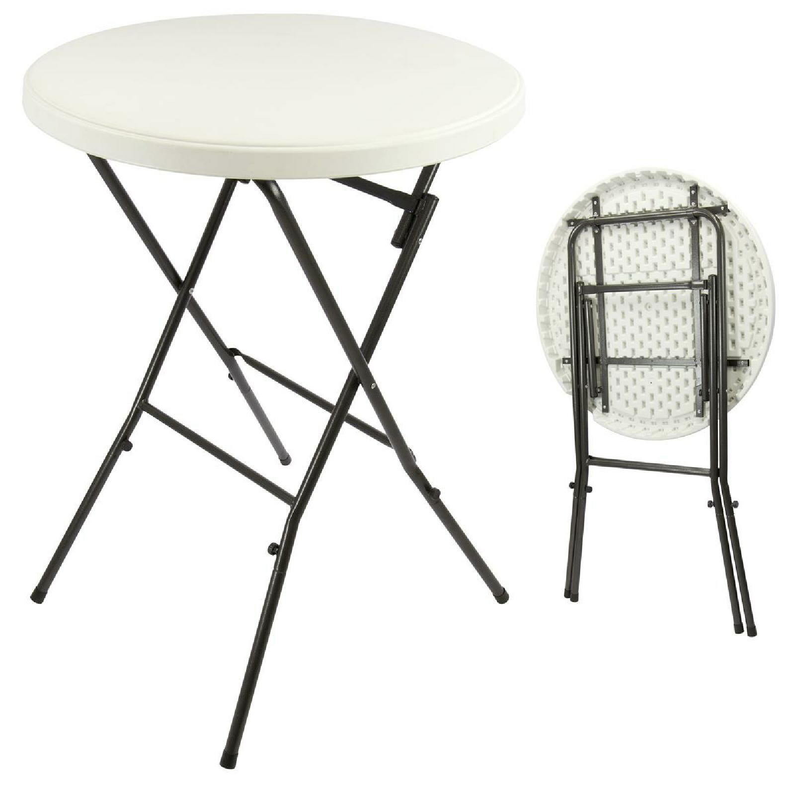 VCM Klapptisch | Balkontisch | Partytisch | Gartentisch klappbar | Bistrotisch | &Oslash; 80cm 