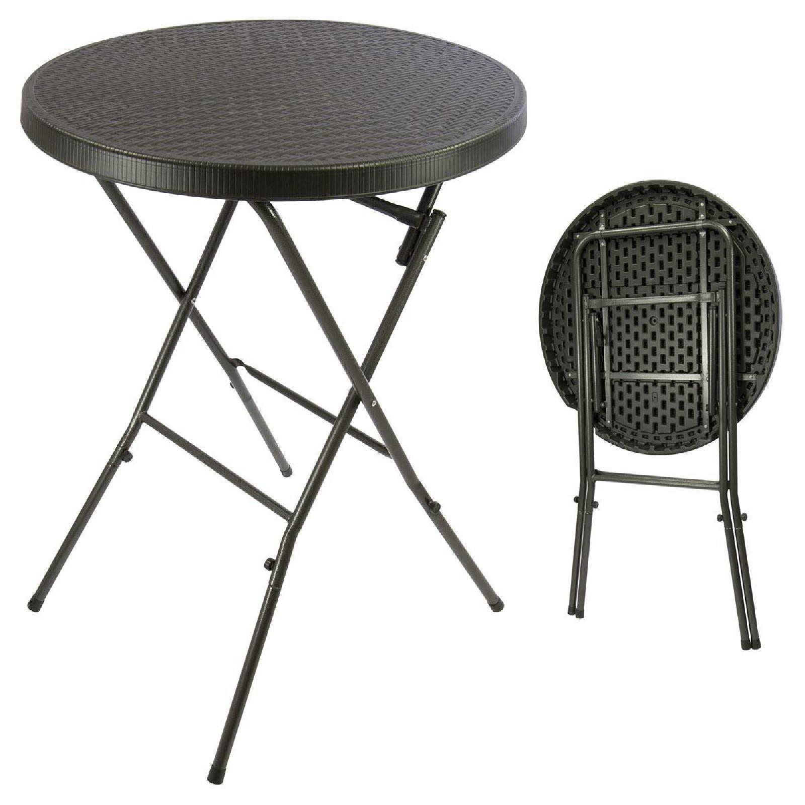 VCM Klapptisch | Stehtisch | Partytisch | Gartentisch klappbar | Bistrotisch | Bartisch 110 cm rund &Oslash; 80 cm 