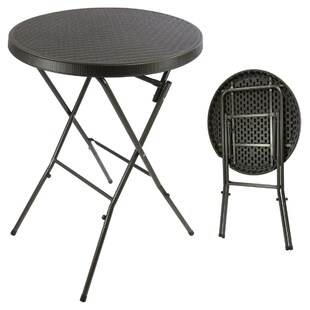 VCM Klapptisch | Stehtisch | Partytisch | Gartentisch klappbar | Bistrotisch | Bartisch 110 cm rund Ø 80 cm 