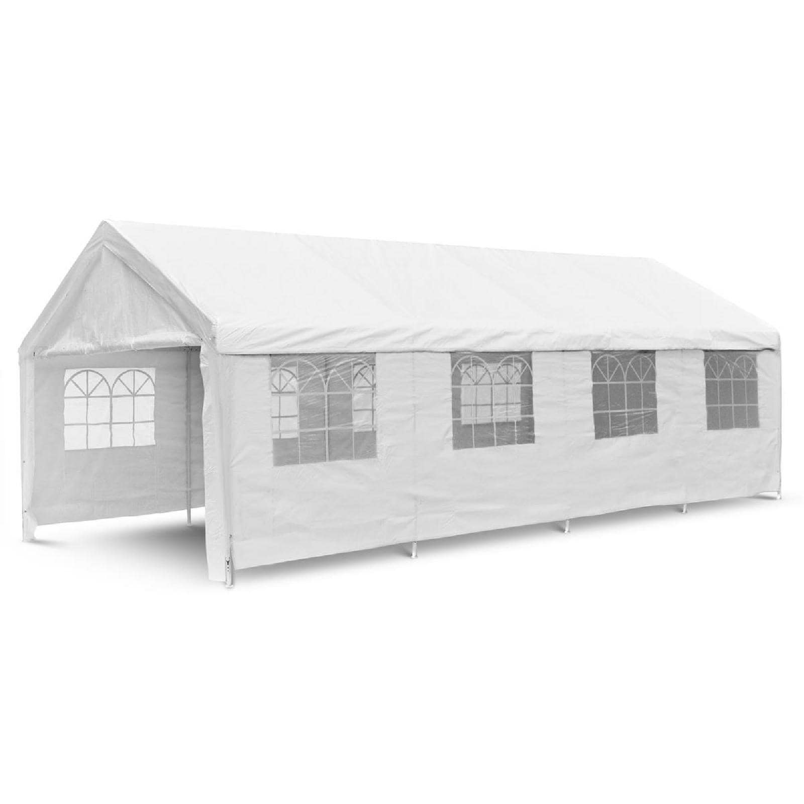 VCM Pavillon | Ma&szlig;e ca. 3x4x8 m | wasserabweisende 180g / m&sup2; PE Plane | Partyzelt | Gartenzelt 