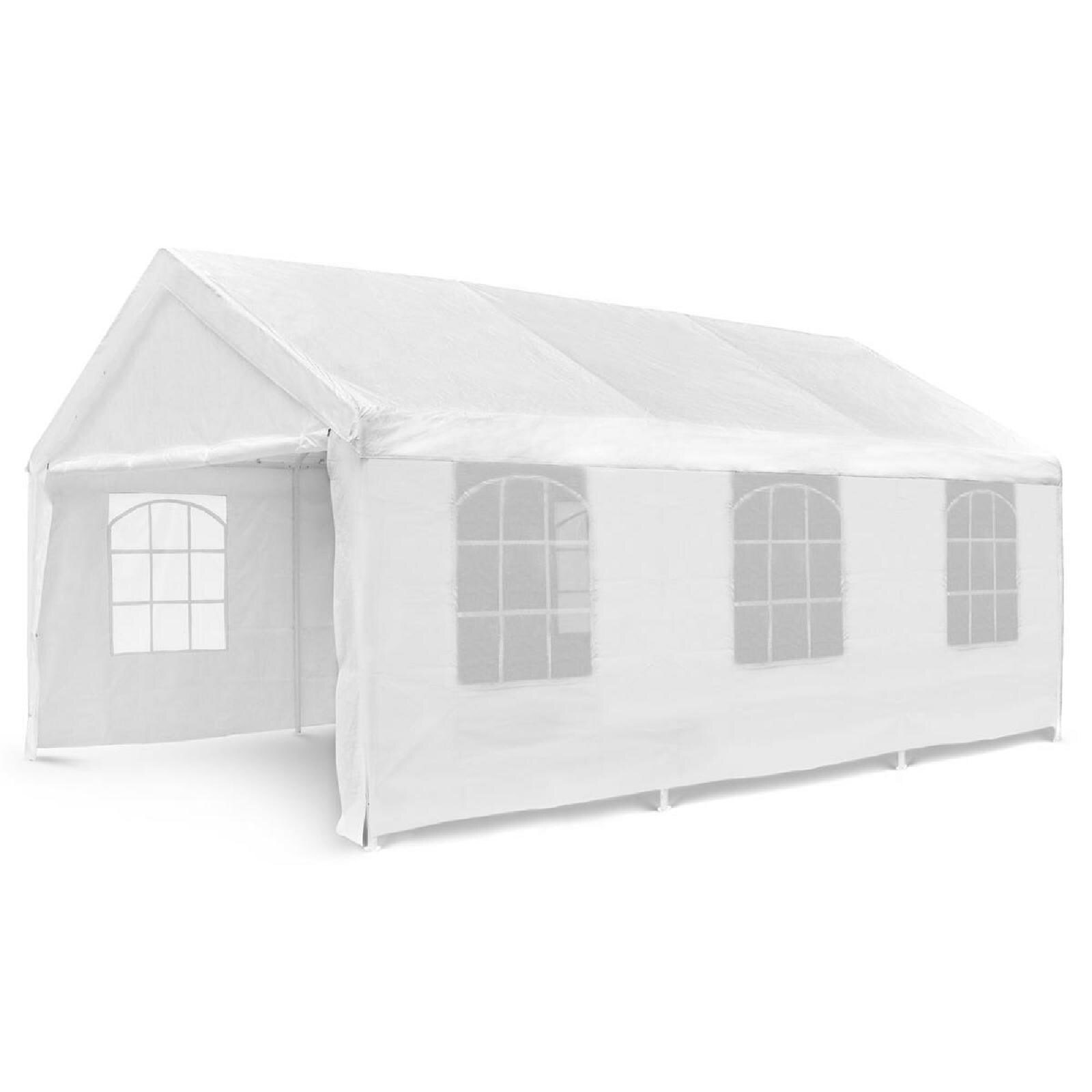 VCM Pavillon | Ma&szlig;e ca. 4x6x3 m | wasserabweisende 180g / m&sup2; PE Plane | Partyzelt | Gartenzelt 