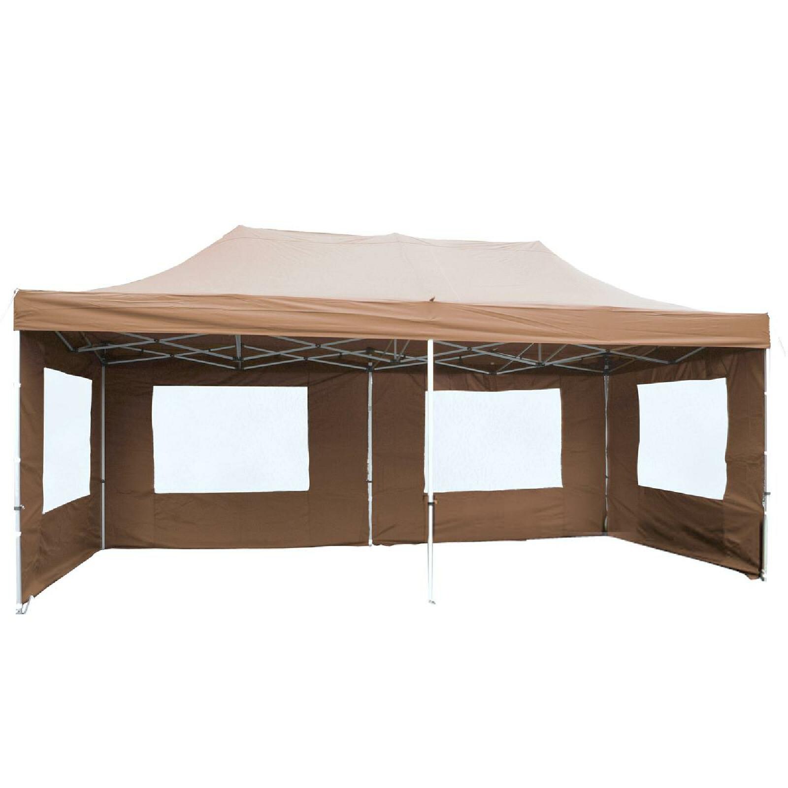 VCM PROFI | Pavillon | Ma&szlig;e ca. 3x6 m | wasserabweisende 270 g/m&sup2; PE Plane | Partyzelt mit Seitenteilen | Gartenzelt 