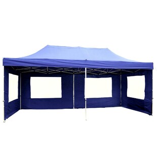 VCM PROFI | Pavillon | Maße ca. 3x6 m | wasserabweisende 270 g/m² PE Plane | Partyzelt mit Seitenteilen | Gartenzelt 